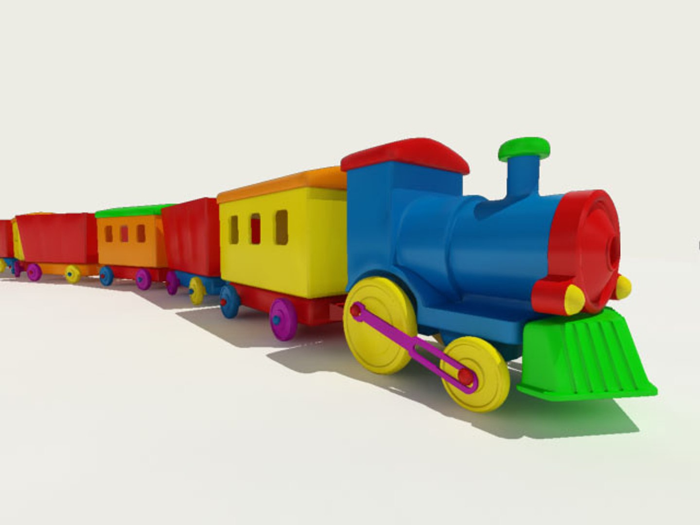 Toy Train 3d Model