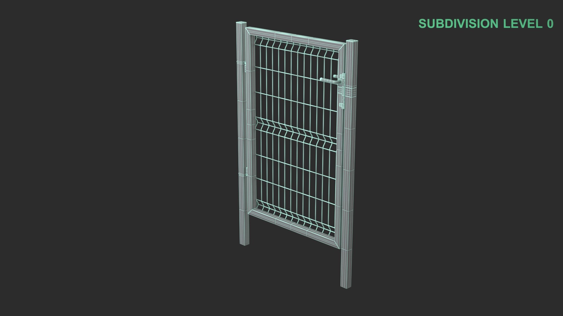 3D Model Fence Gate - TurboSquid 2318850