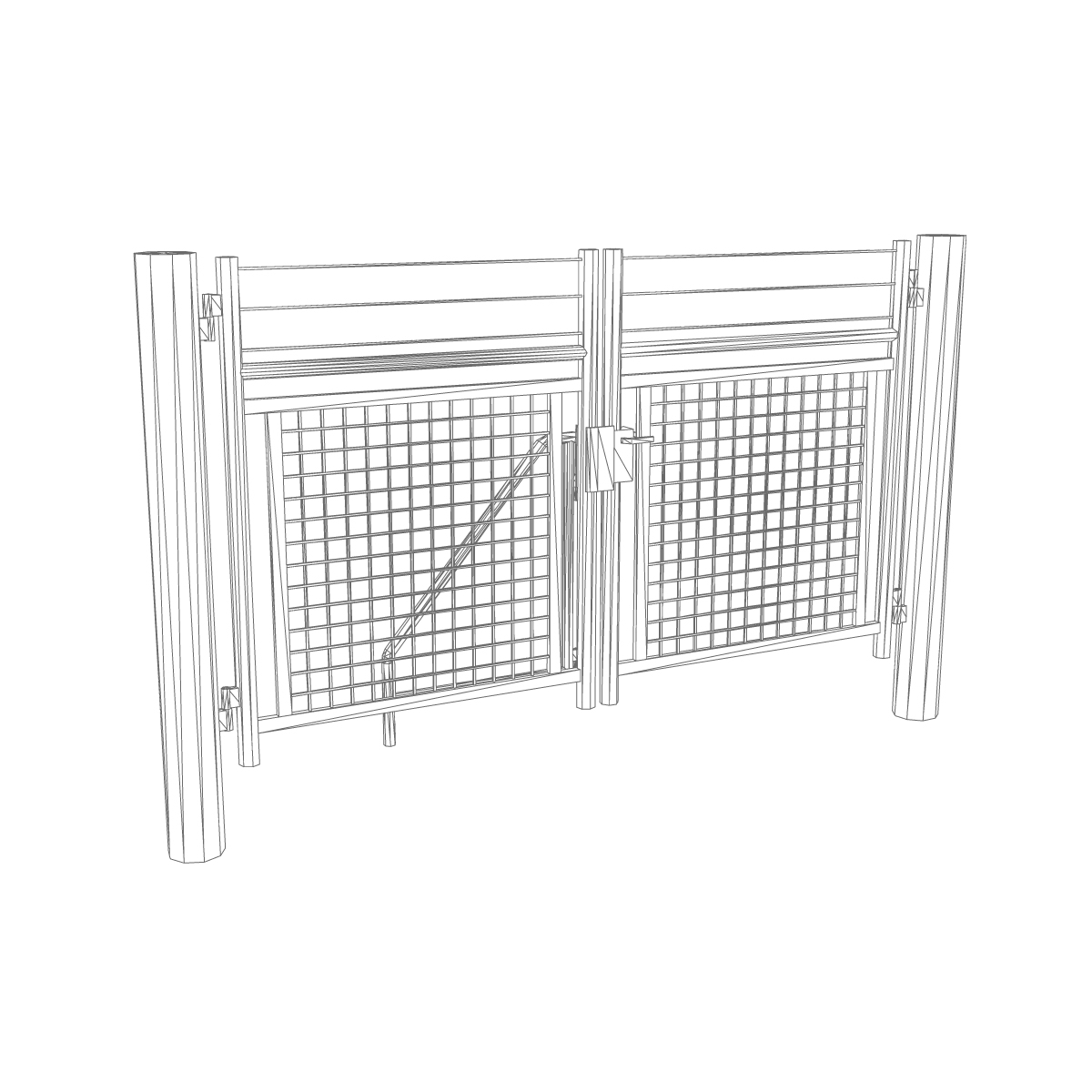 Gate model TurboSquid 1280345