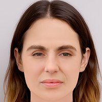 Victoria Carmen Sonne Head - No Hair - Low poly head for game