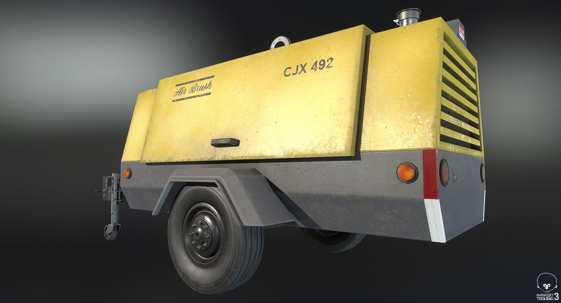 Towable Compressor 3D - TurboSquid 1219719