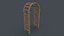 PBR Wooden Arbour Garden Arch A
