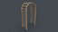PBR Wooden Arbour Garden Arch A