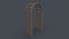 PBR Wooden Arbour Garden Arch A