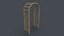 PBR Wooden Arbour Garden Arch A