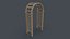 PBR Wooden Arbour Garden Arch A