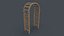 PBR Wooden Arbour Garden Arch A