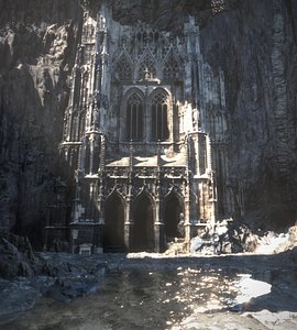 3D model Black Cliff Church