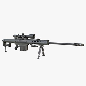 Sniper Rifle - Barrett M82A1 3D model