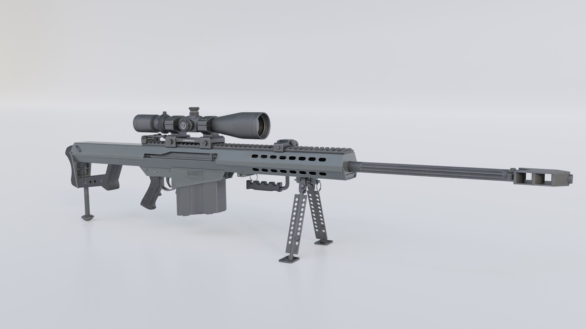 Sniper Rifle - Barrett M82A1 3D Model - TurboSquid 2224976