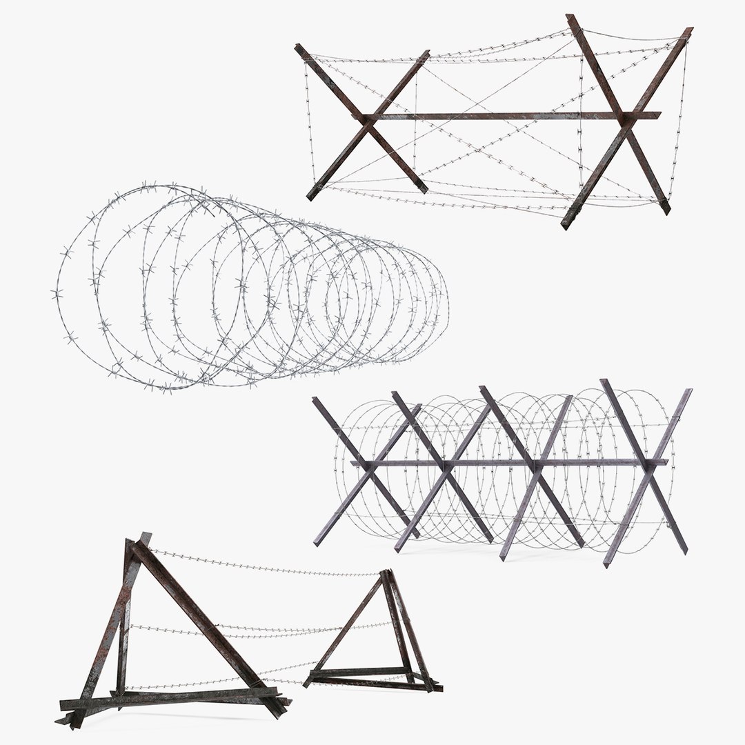 Military Obstacles Collection 2 3D model preview
