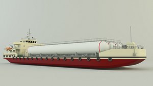 LPG Gas Carrier Ship 3D model 3D