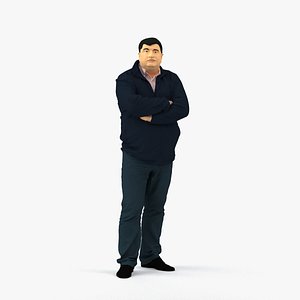 3D scanned realistic human model