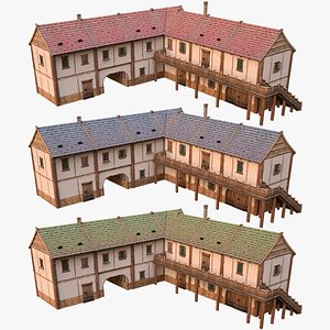 Medieval Town House with Staircase