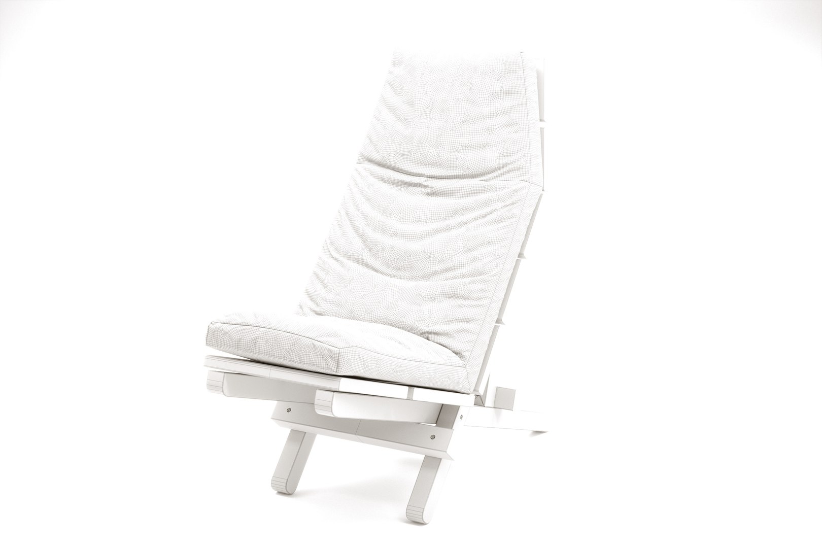 Outdoor Chaise Lounge With Cushion 3D Model TurboSquid 1952953