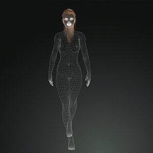 3D hot girl character model model