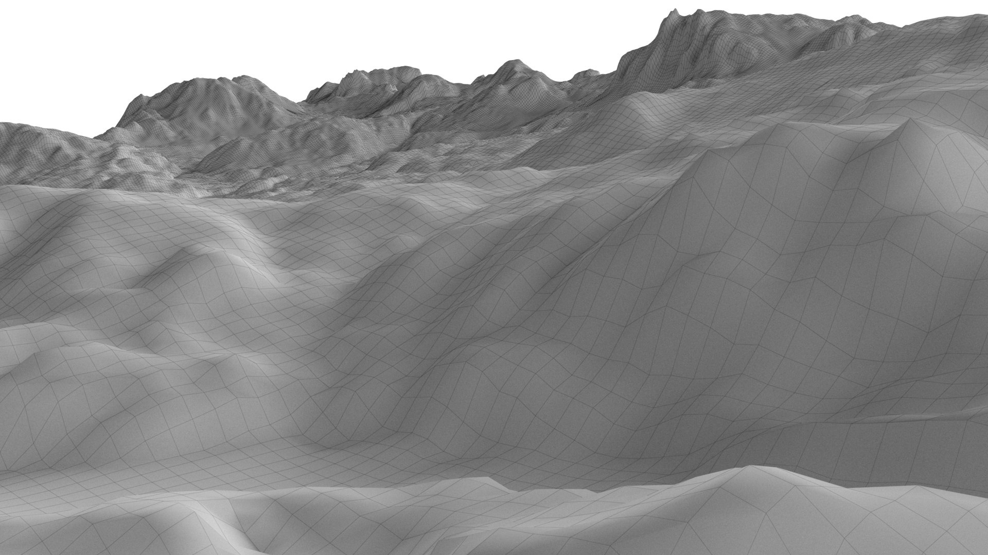 Mountain Terrain With Rivers 3D - TurboSquid 2178316