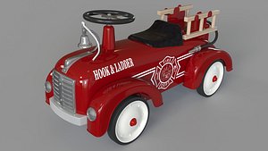3D Ride On Firetruck Toy model