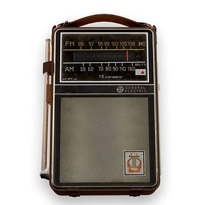 Retro radio 3D model