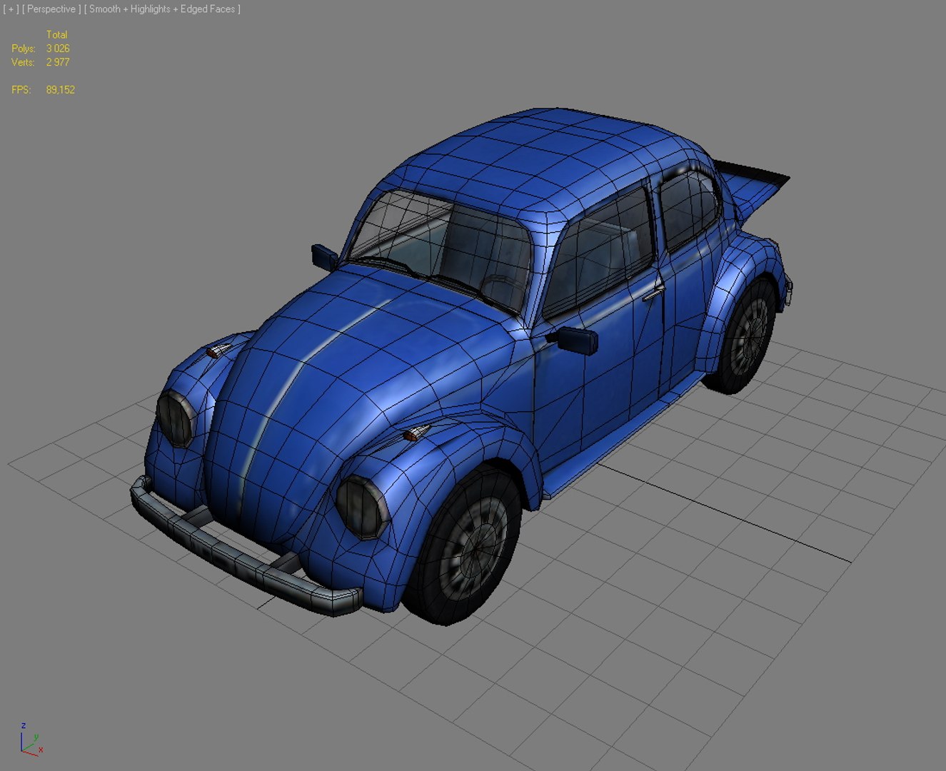 Volkswagen Beetle Bug 3d 3ds