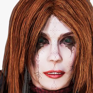 3D Female Knight Full Plate Gaming Unreal Engine Project model