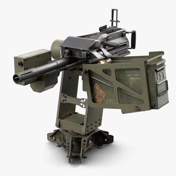 Mk 19용 Burya 유탄 발사기 포탑 3D 모델 - TurboSquid 2462623