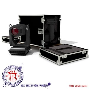 flight case heads spot light obj