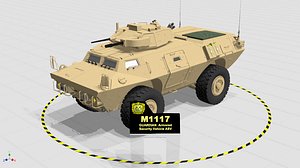 3D model m1117 guardian