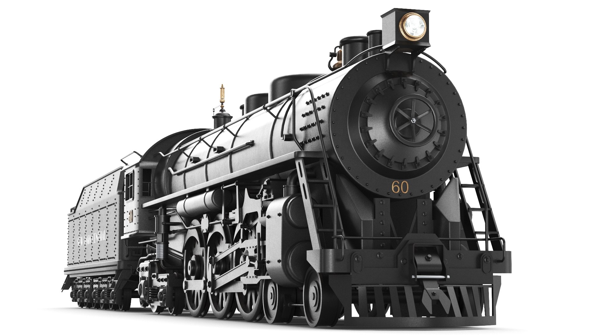 Detailed Steam Train Front Car Model - TurboSquid 2409536