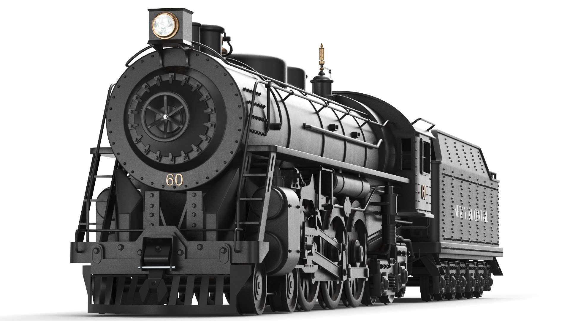 Detailed Steam Train Front Car Model - TurboSquid 2409536