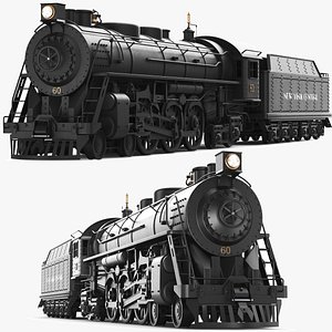 Detailed Steam Train Front Car model