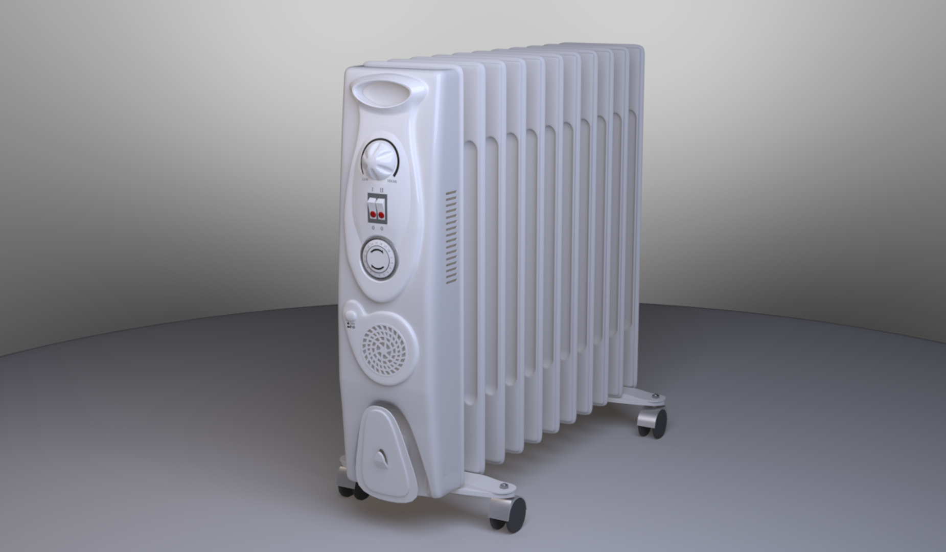 3D oil radiator - TurboSquid 1289209