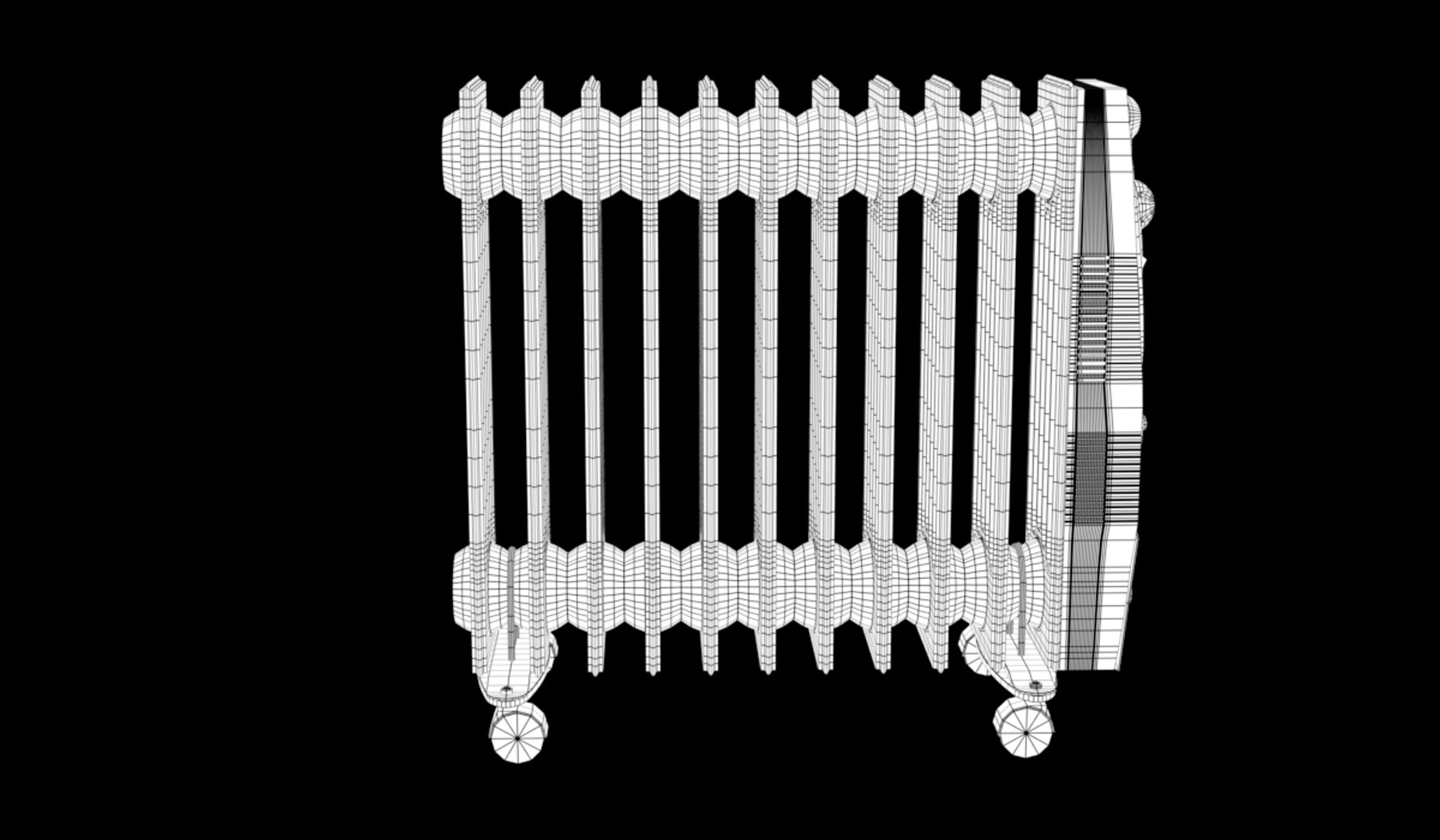 3D oil radiator - TurboSquid 1289209