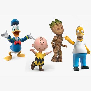 Movie and Television Characters Collection 2 Rigged for Maya