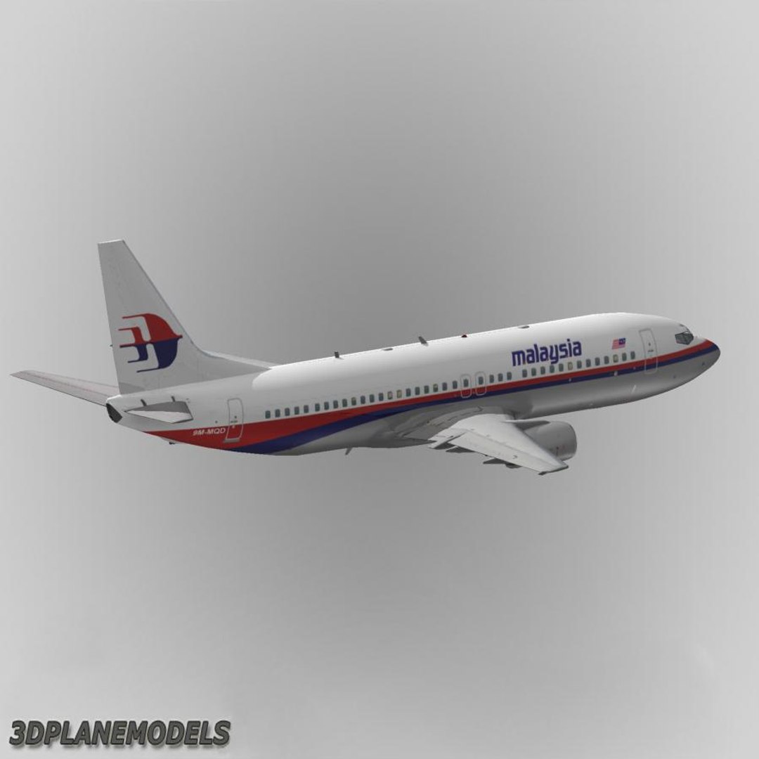 3d Model Of B737-400 Malaysia Airlines