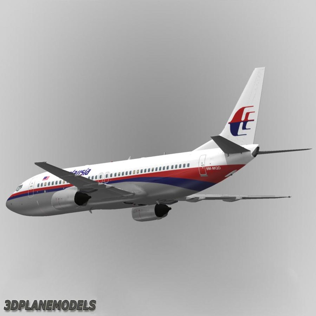 3d model of b737-400 malaysia airlines