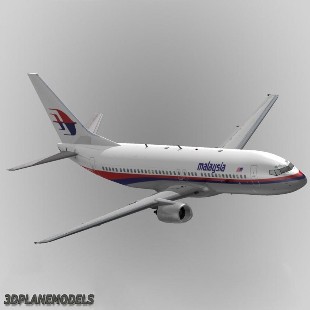 3d Model Of B737-400 Malaysia Airlines