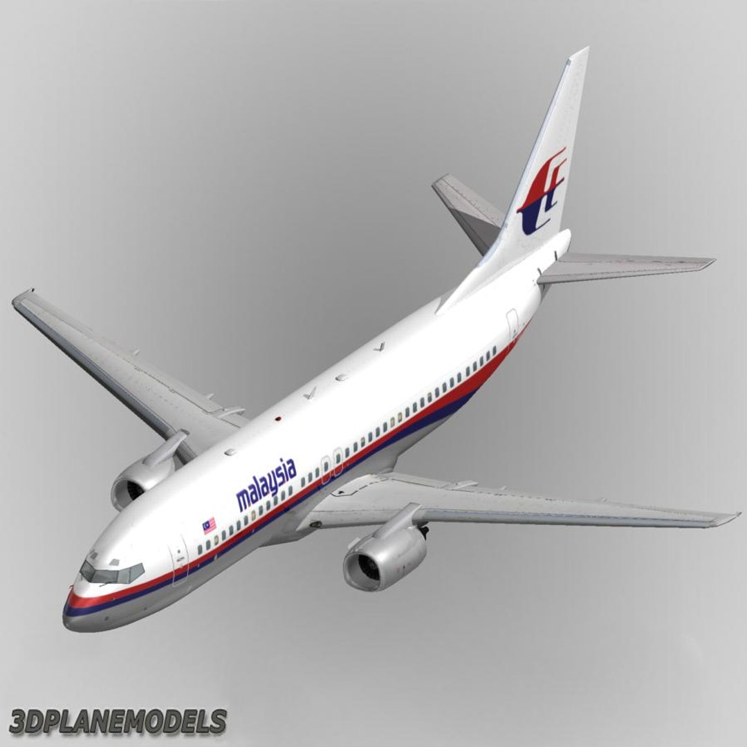 3d Model Of B737-400 Malaysia Airlines