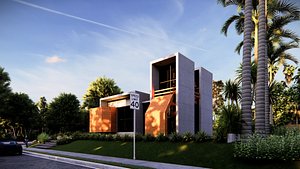 3D modern building 19