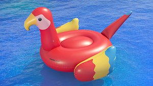 3D Swimline giant parrot model