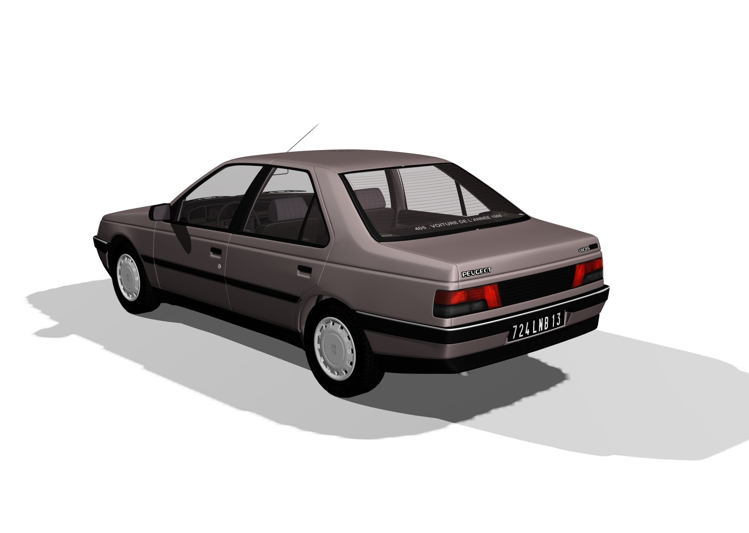 Peugeot 405 sedan 1987 Modèle 3D