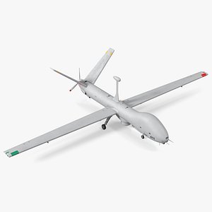 3D Elbit Hermes 900 UAV Rigged