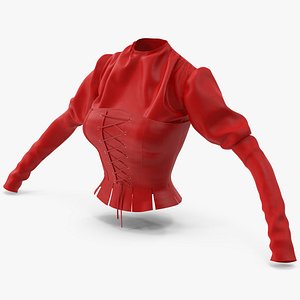 Blouse with Corset 3 3D