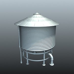 water tower 3d max