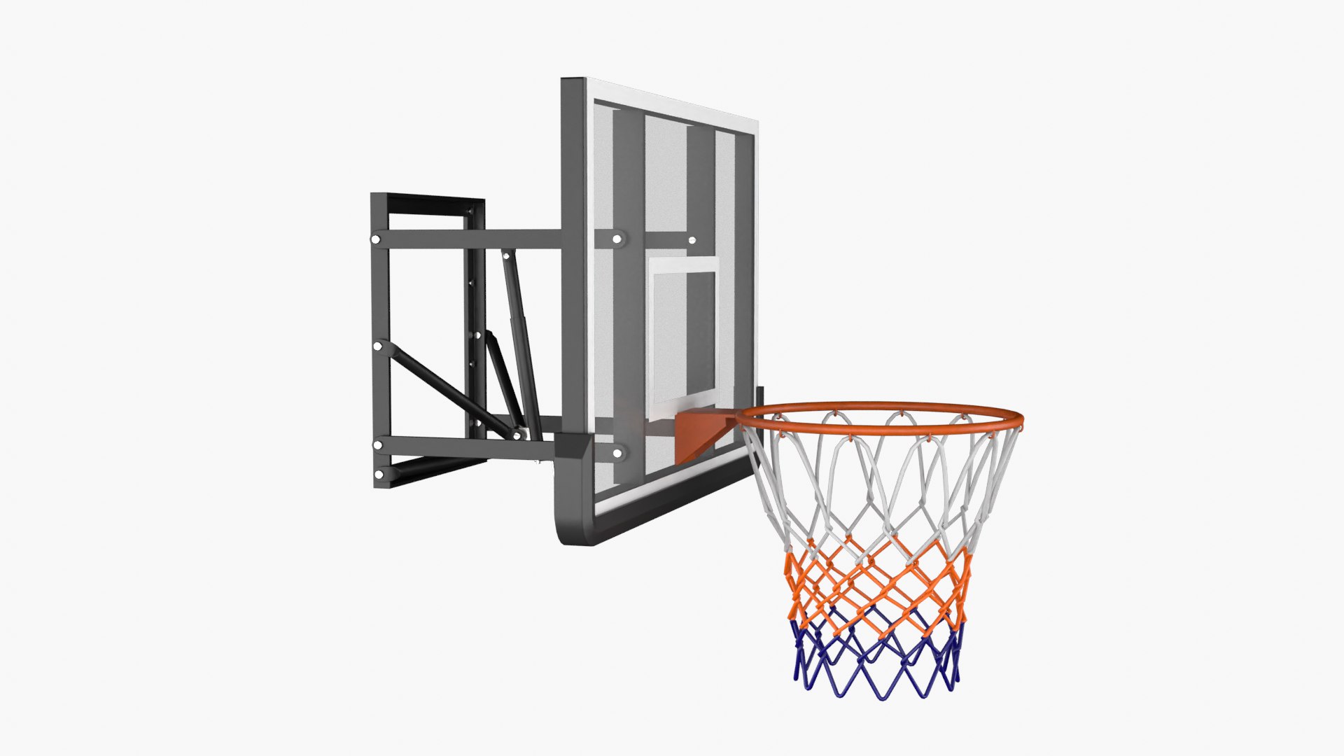 Wall Mount Basketball Hoop 3D Model TurboSquid 1992542
