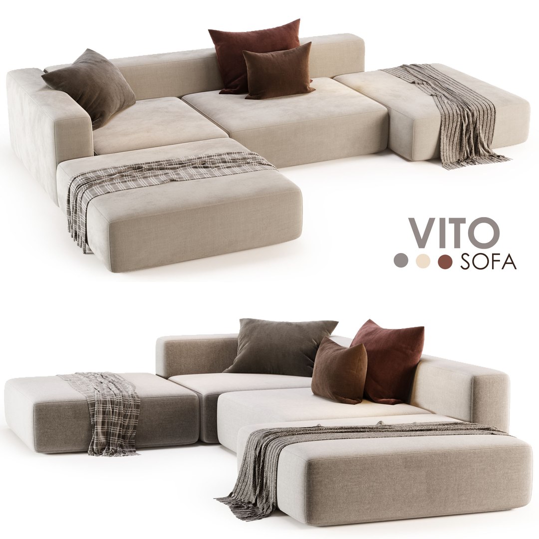 3D Sofa Vito By Tuo Divano Model - TurboSquid 2106744