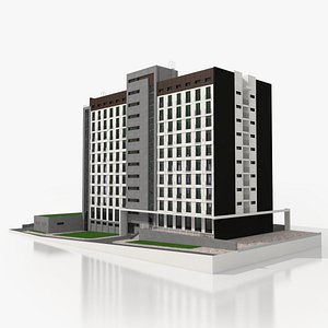 3D residential block model