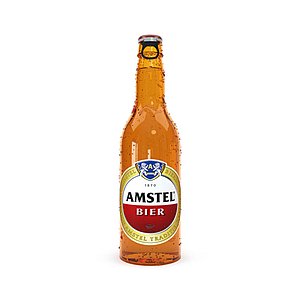 modeled amstel bottle 3D model