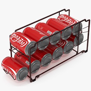 Beverage Can Dispenser Copper with Coca Cola
