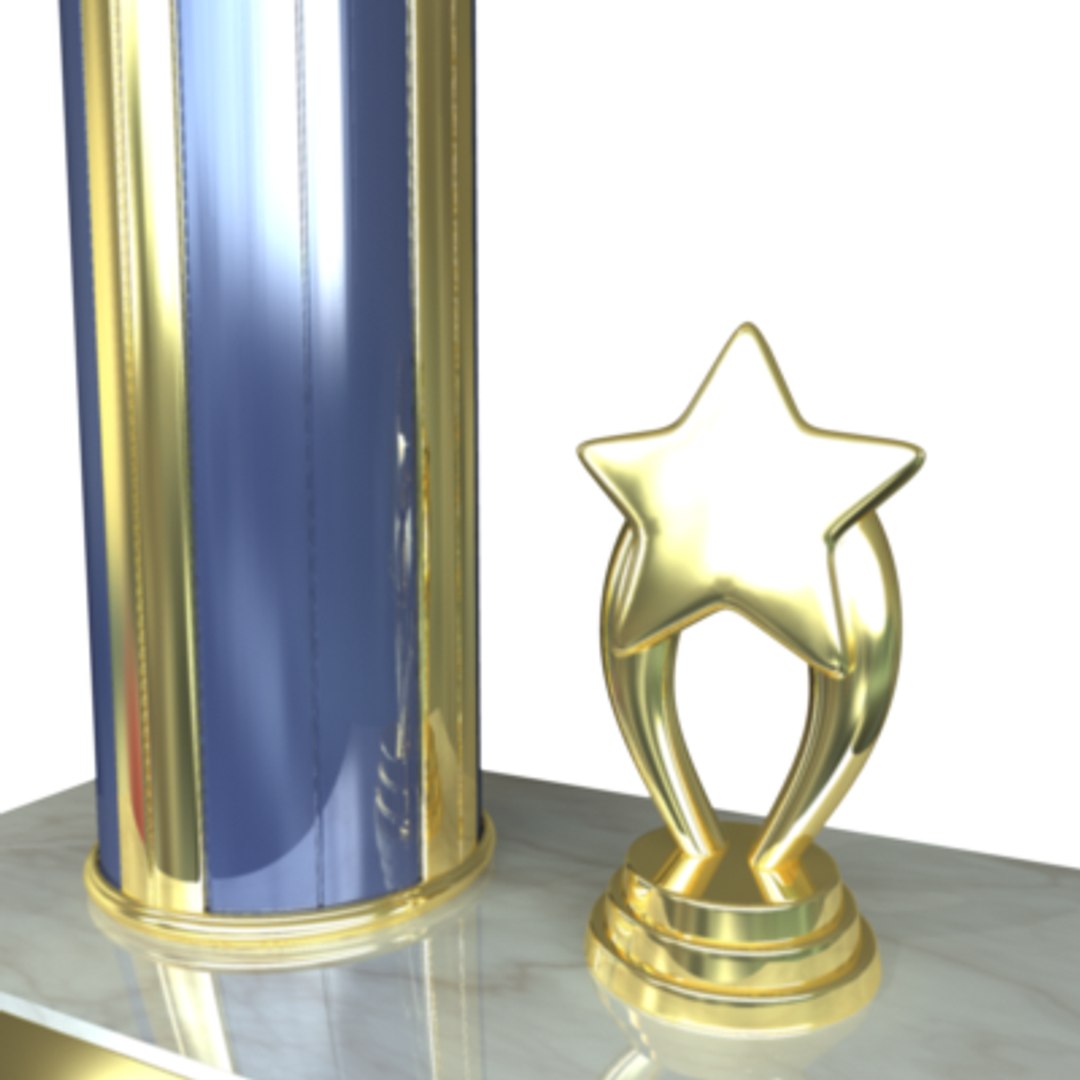 Soccer Trophy 3d Model